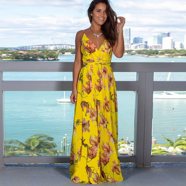 Tropica Bloom Maxi Dress | Floral summer holiday dress
