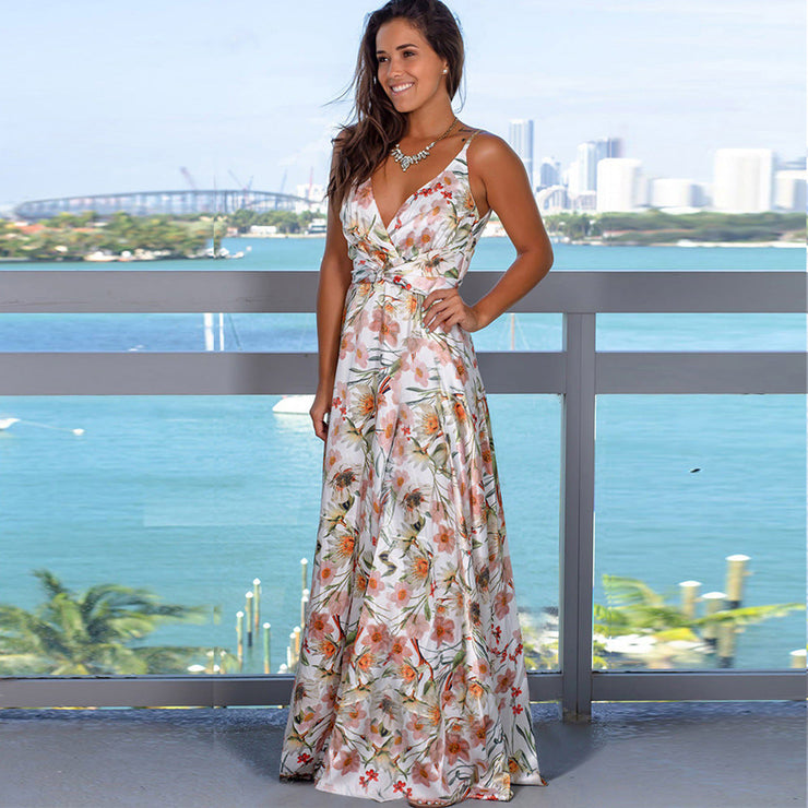 Tropica Bloom Maxi Dress | Floral summer holiday dress