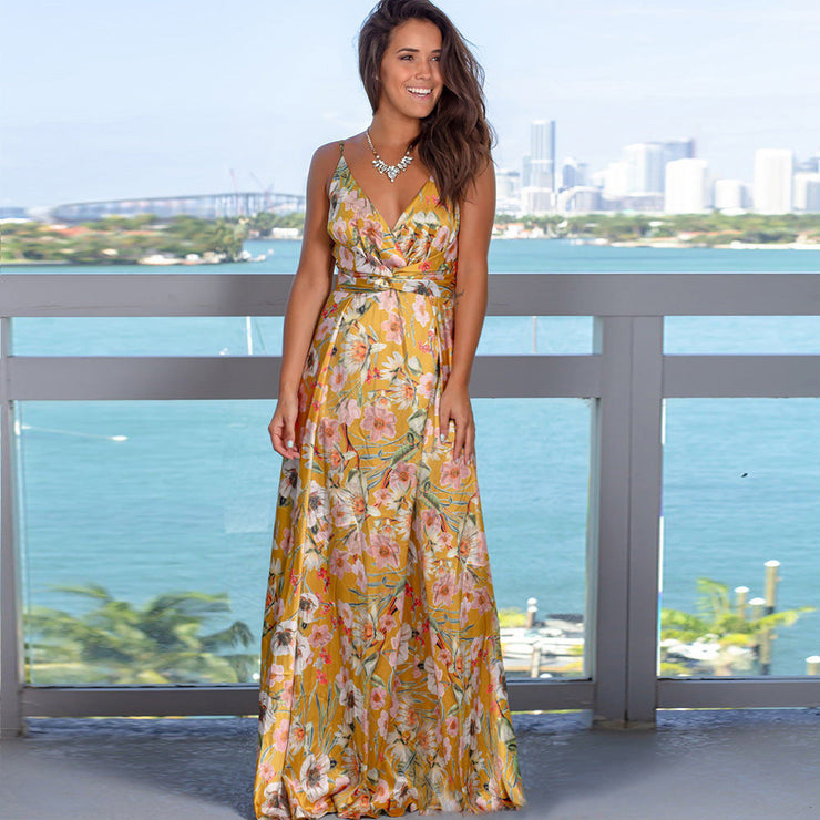 Tropica Bloom Maxi Dress | Floral summer holiday dress
