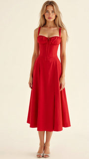 Florence Corset Midi Dress | Feminine & Flattering Fit
