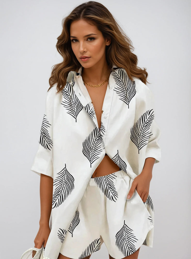 Isla Relaxed Fit Shirt & Shorts Set | Breezy & Stylish