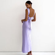 Sienna Slit Maxi | Sleeveless ruched evening dress