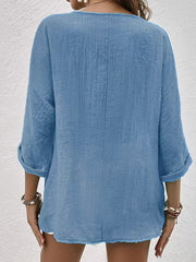 Layla Button-Up Blouse | Relaxed Boho Chic