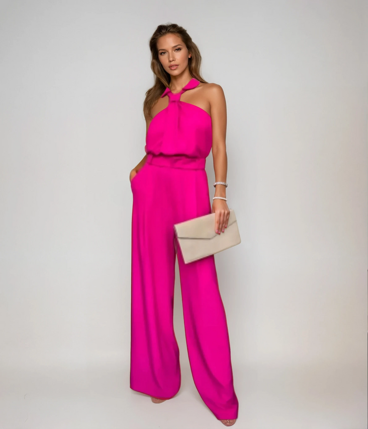 Elle Halter Jumpsuit | Sophisticated Glam