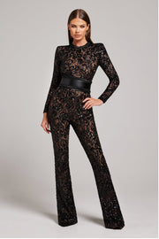 Midnight Luxe Jumpsuit | Statement Evening Wear