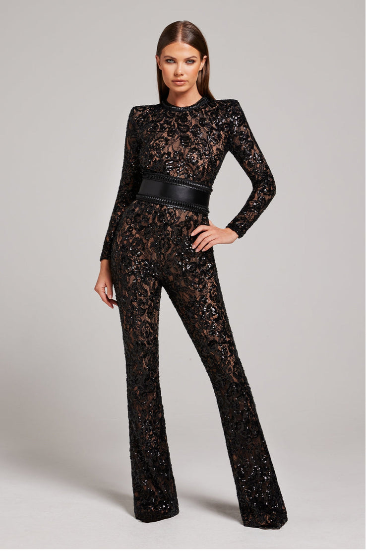 Midnight Luxe Jumpsuit | Statement Evening Wear