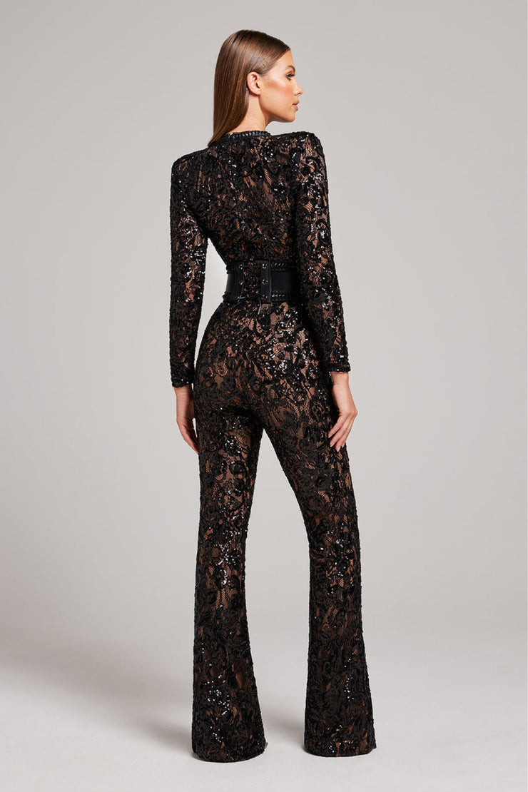 Midnight Luxe Jumpsuit | Statement Evening Wear