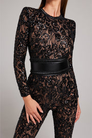 Midnight Luxe Jumpsuit | Statement Evening Wear