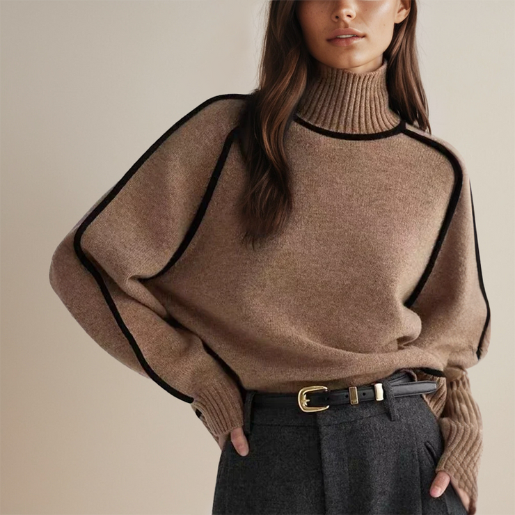 Willow Contrast Knit | Minimal chic jumper