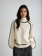 Willow Contrast Knit | Minimal chic jumper