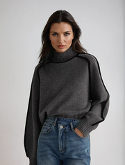 Willow Contrast Knit | Minimal chic jumper
