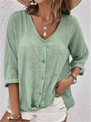 Layla Button-Up Blouse | Relaxed Boho Chic