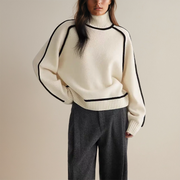 Willow Contrast Knit | Minimal chic jumper