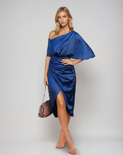 Sienna One-Shoulder Midi Dress | Elegant Party Style